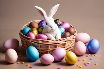 Wall Mural - easter is great when you have chocolate eggs and bunnies.