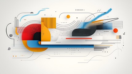 Poster - Abstract geometric shapes composition (13)