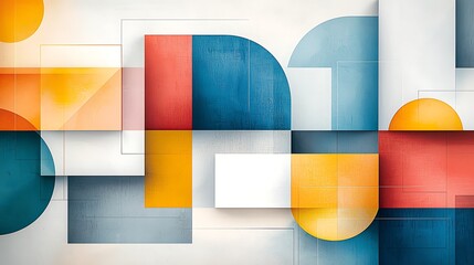 Poster - Abstract geometric shapes design
