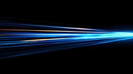 Poster - Abstract streaks of light, dynamic motion, speed, night, possible use for cover photo, background design