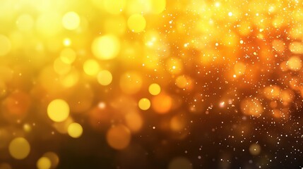 Poster - Abstract background with blurred golden amber lights, warm shimme effect, bokeh, subtle sparkle, vivid colors, soft glowing light patterns, luxurious feel