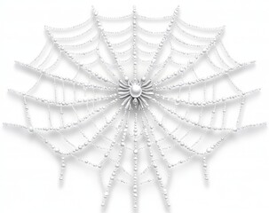 A spider web outline against a black wall, creating a dark Halloween theme