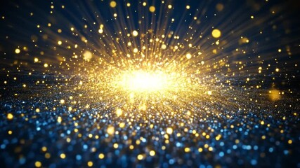Poster - golden sparkle light