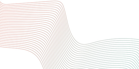 Abstract wavy lines flowing curve gradient color on transparent background. Transparent PNG available. Abstract wave blend lines on transparent background. Design for banner, wallpaper, background .