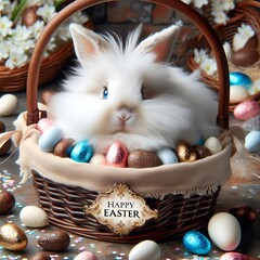 Wall Mural - easter is great when you have chocolate eggs and bunnies.