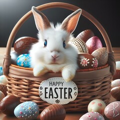 Wall Mural - easter is great when you have chocolate eggs and bunnies.