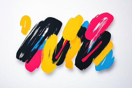 A bold typography design with a modern sans-serif font, vibrant colors, and a clean white background, trendy and eye-catching, perfect for social media or branding