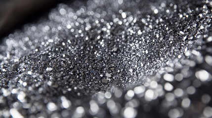 Fototapete - Close-up view of palladium metal manufacturing process Generative AI