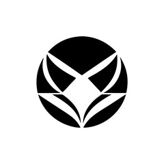 Aufkleber - geometric graphic, abstract logo, minimalist design, clean and modern. it evokes a sense of balance 