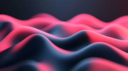 Fototapete - Abstract Pink and Blue Waves Background