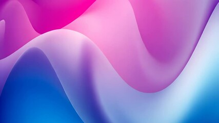 Poster - Colorful abstract waves create a soothing visual experience in a vibrant gradient backdrop