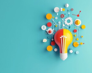 Poster - Colorful depiction of business expansion with innovative design elements