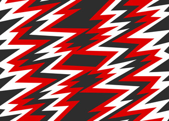 Aufkleber - Abstract background with reflective jagged zigzag line pattern