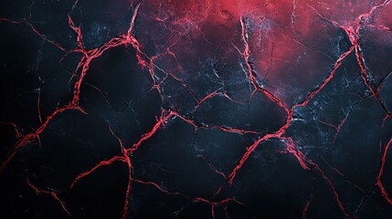 Poster - Abstract Minimalist Texture with Cracked Surface and Light Accents