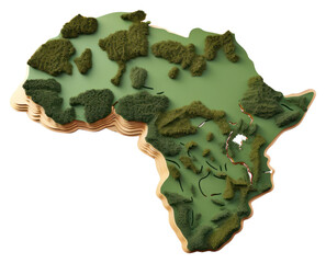 png africa map plant green topography.