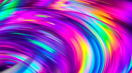 Poster - Vibrant swirling colors create a dynamic abstract pattern in a digital artwork