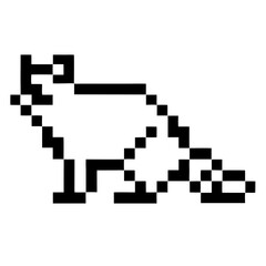 Poster - an pixelated animal