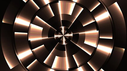 Poster - rings animation on black color background animation loop