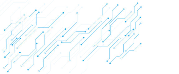 Aufkleber - Abstract digital technology futuristic internet network speed connection white background. Technology background with crossed lines and dots. 