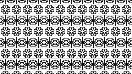 Poster - Vector geometric pattern background. Abstract black and white line art background