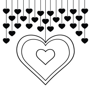 A Canvas of Love in the line art design