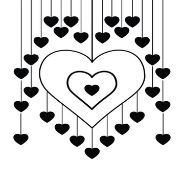 A Canvas of Love in the line art design