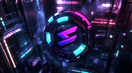 Poster - Holographic Badge with Dynamic Light Interplay

