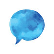© inspiretta - Chat bubble watercolor illustration.