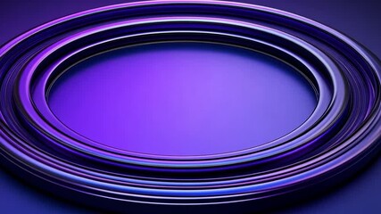 Poster - Purple concentric rings abstract background