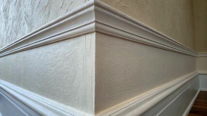 Aufkleber - Wainscoting and chair rail create an elegant and timeless look in interior design, adding architectural detail and protecting walls in high traffic areas