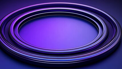 Poster - Purple concentric rings abstract background