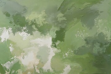 Poster - Subtle Green Canvas with Light, Shade, and Natural Texture