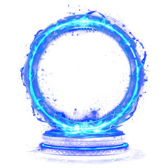 Wall Mural - png hologram portal illustration futuristic fantasy.