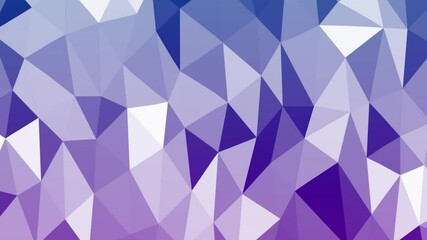 Wall Mural - Abstract Triangle Morph Dance 4K features triangles shapes with a purple to blue shifting gradient made to look three dimensional moving and morphing in a loop.  