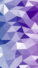 Wall Mural - Vertical Abstract Triangle Morph Dance 4K features triangles shapes with a purple to blue shifting gradient made to look three dimensional moving and morphing in a vertical ratio loop. 