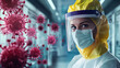 © Alina Tymofieieva - Healthcare worker in protective gear during infectious disease outbreak in a medical facility