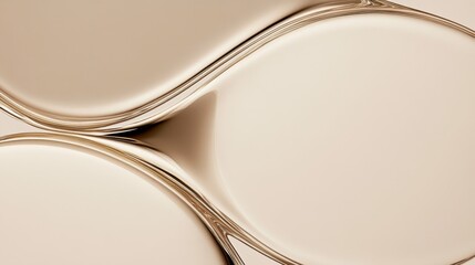 Poster - Liquid gold cascading gracefully, forming sinuous hourglass silhouettes, highlighting elegance for design projects emphasizing luxury, beauty, temporal concepts