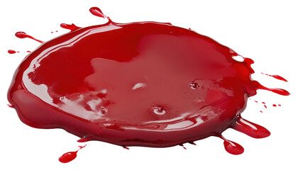 Wall Mural - png photo of realistic bloood stain splash red artistic.