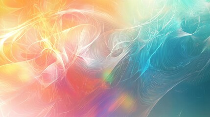 Poster - Vibrant abstract background featuring swirling colors and soft textures creating a lively atmosphere