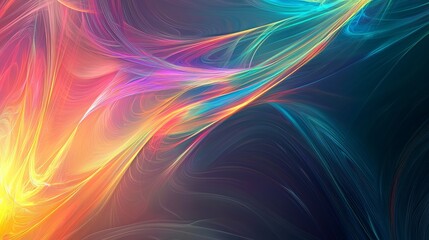 Poster - Colorful abstract background with swirling patterns and vibrant hues creating a dynamic visual experience for creative projects