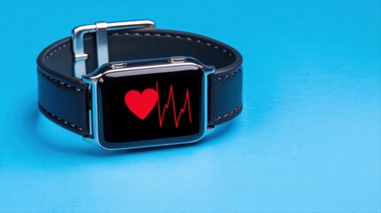 Poster - Smartwatch with Heartbeat Monitor Display for Healthcare Innovation and Technology Advancement
