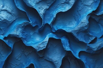 Poster - Futuristic Abstract Blue Texture Design for Decorative Banners and Concepts
