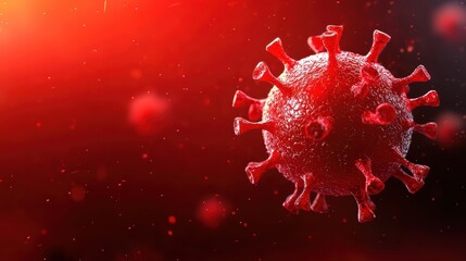 Poster - Detailed Microbiology Concept with Close-Up View of Cell Structure Against Abstract Background