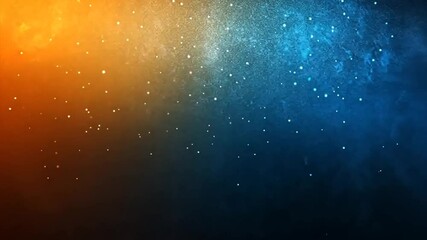 Poster - Orange and blue nebula, cosmic dust, space background, website design