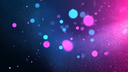 Poster - Pink blue light particle burst, abstract background
