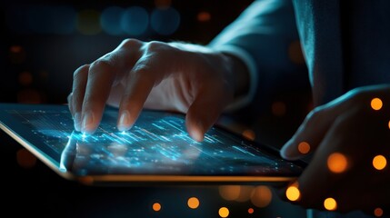 Poster - Data Analysis on Tablet, Exploring Digital Insights