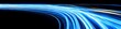 © jannik27s - Abstract blue, glowing light speed lines in curved motion on a black background