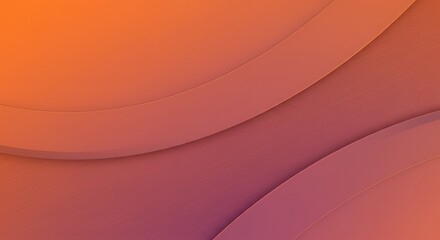 Poster - Abstract Curved Lines Warm Colors Minimalist Modern Background