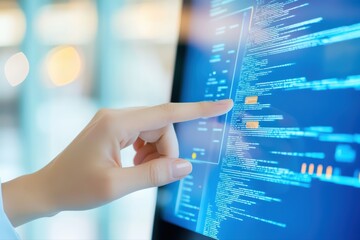 Poster - Doctor Interacting with AI Technology in Healthcare Concept for Future Medical Solutions
