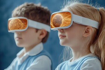 Poster - Children Engaged in Futuristic Augmented Reality Learning Experience with Headsets